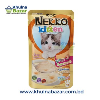 Nekko Kitten Tuna Mousse With Salmon Pouch – 70g