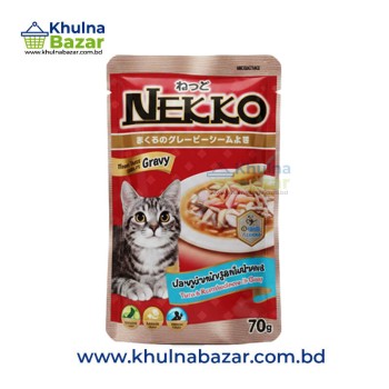 Nekko Real Tuna in Gravy - 70g (Premium Wet Cat Food)