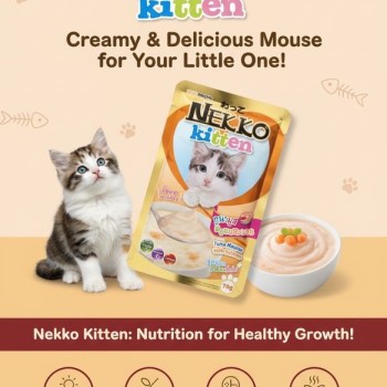 Nekko Kitten Tuna Mousse With Salmon Pouch – 70g