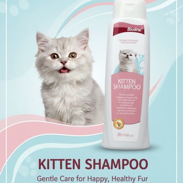 Bioline Kitten Shampoo for Sensitive Skin (200ml)  - কিটেনদের জন্য বিশেষ শ্যাম্পু